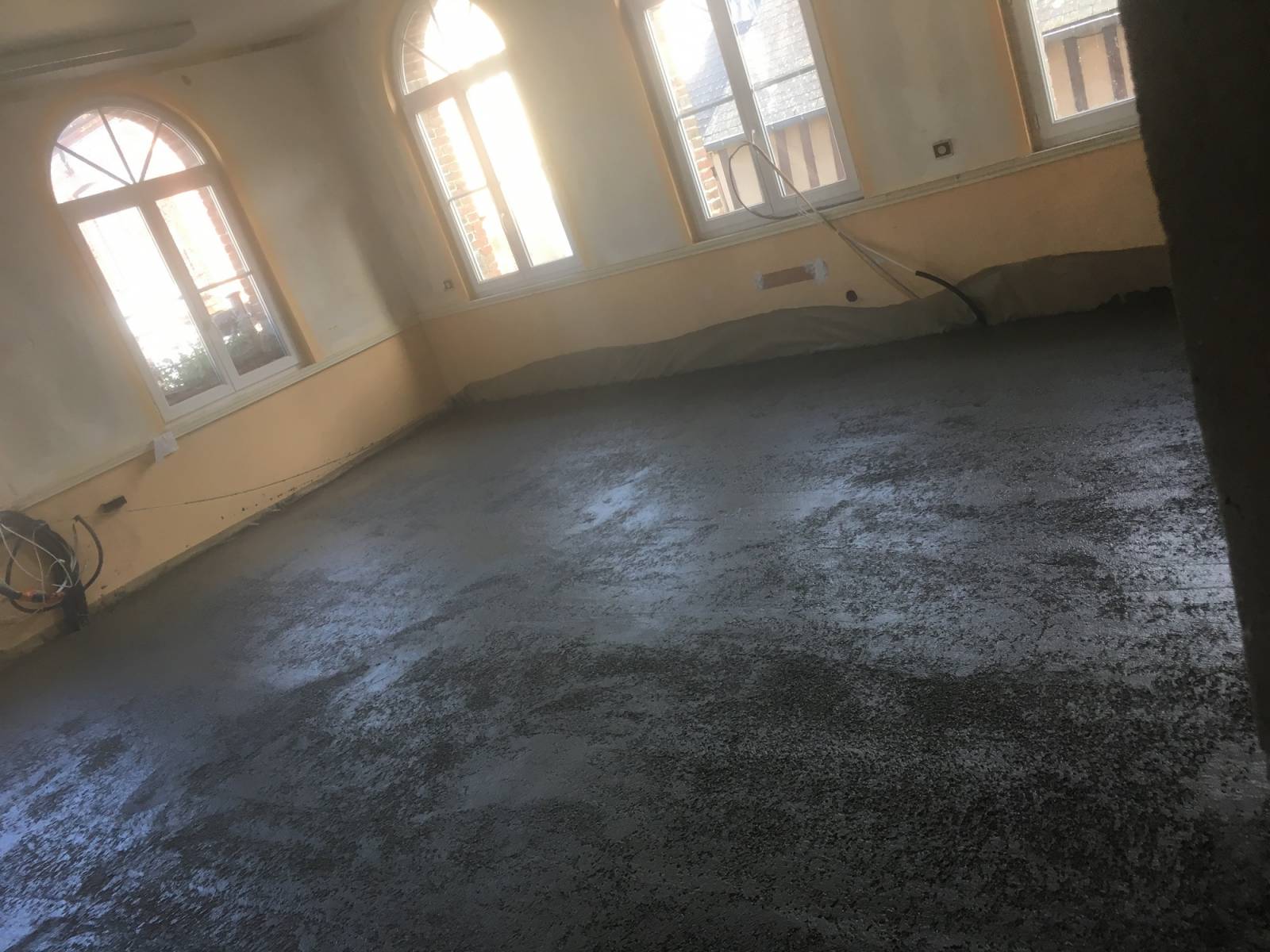 Dalle en béton allégée