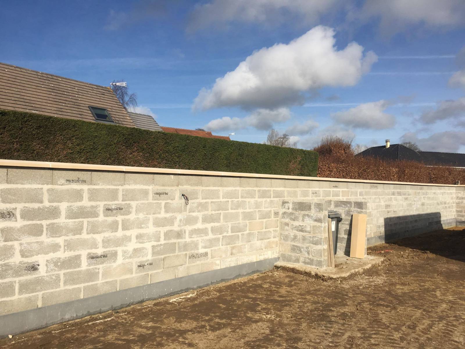 Réalisation de murets et piliers de barrière an agglos en Seine-Maritime 76