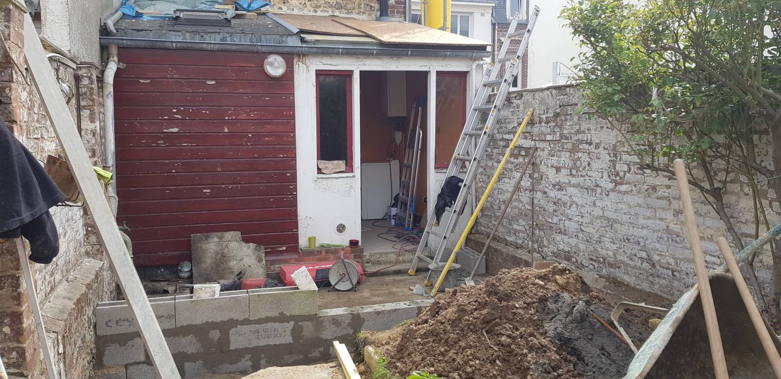 RÉNOVATION D'UN AGRANDISSEMENT DE MAISON AVEC UNE OSSATURE BOIS SECTEUR DE FECAMP PROCHE DE CANY BARVILLE76