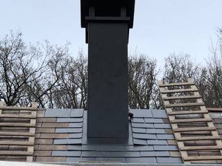Rénovation d'une souche de cheminée secteur de Valmont proche de Fécamp en Sein-Maritime 76